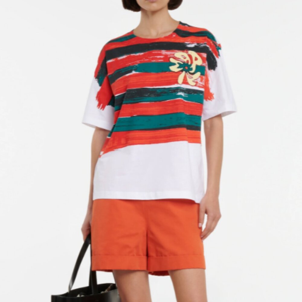 BNWT SS21 MARNI STRIPED COTTON TSHIRT 38